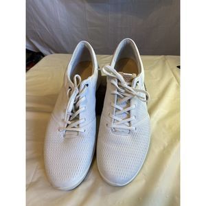 Women's ECCO‎ Hybrid Tray Golf Shoes- White Leather- Size 11